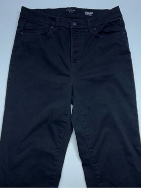 Good American Good Legs Straight Jeans Womens Size 14/32x28 In Black Button Fly